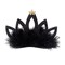 Party Central Club Pack of 12 Black Women Adult Mini Tiara Hair Clip Party Favor Costume Accessories - One Size